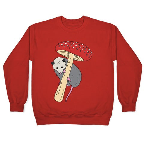 Opossum Mushroom Crewneck Sweatshirt