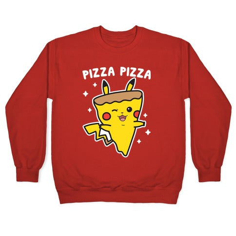 Pizza Pizza Pikachu Parody Crewneck Sweatshirt