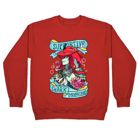 Prince Sidon: Supportive Shark Boyfriend Crewneck Sweatshirt