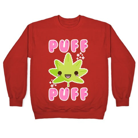 Puff Puff The Kawaii Pot Leaf Crewneck Sweatshirt