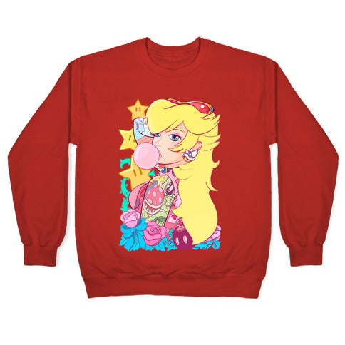 Punk Peach Parody Crewneck Sweatshirt