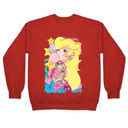 Punk Peach Parody Crewneck Sweatshirt