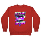 Retrowave Let's Get Spoopy Crewneck Sweatshirt