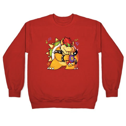 Sax-a-boom bowser Crewneck Sweatshirt