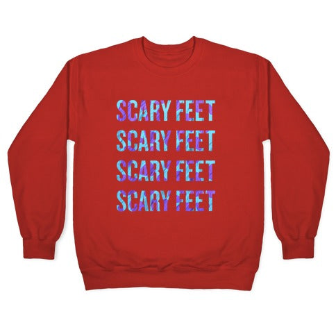 Scary Feet Scary Feet (Text) Crewneck Sweatshirt