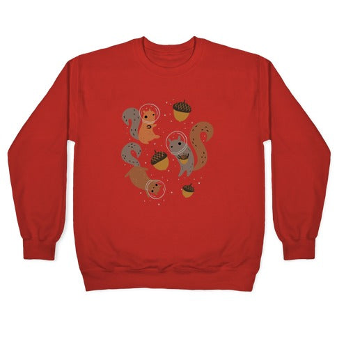 Squirrels In Space Crewneck Sweatshirt