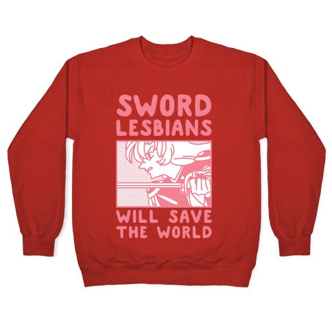 Sword Lesbians Will Save the World Utena Crewneck Sweatshirt