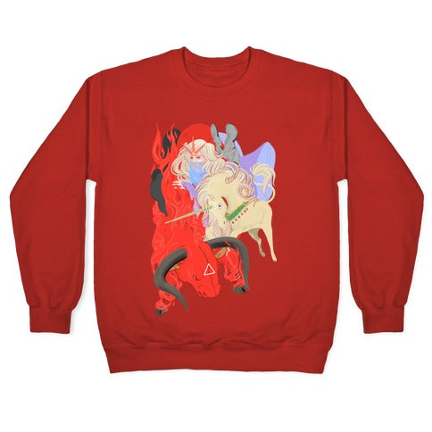 The Last Unicorn and the Red Bull Crewneck Sweatshirt