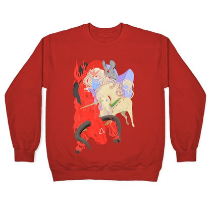 The Last Unicorn and the Red Bull Crewneck Sweatshirt