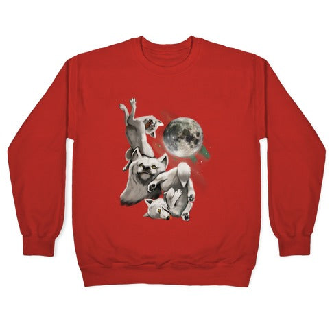 Three Wolf Moon Moon Crewneck Sweatshirt