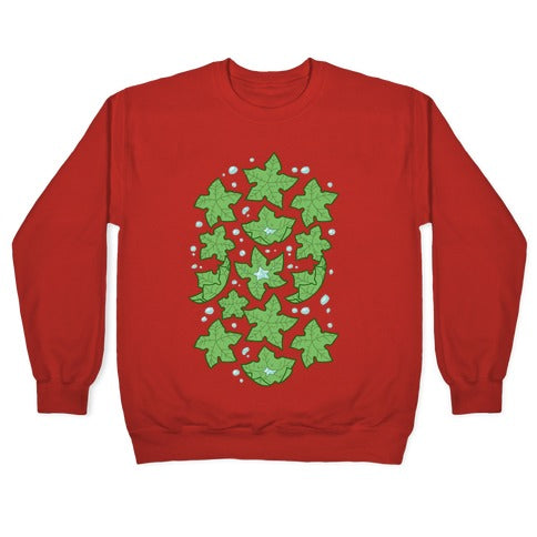 Tree Star Pattern Crewneck Sweatshirt