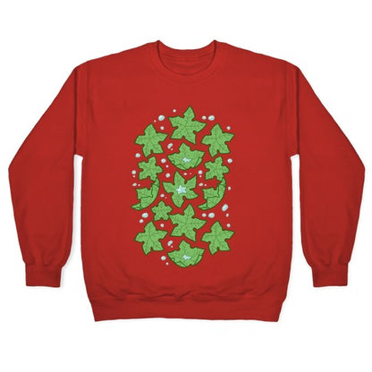 Tree Star Pattern Crewneck Sweatshirt