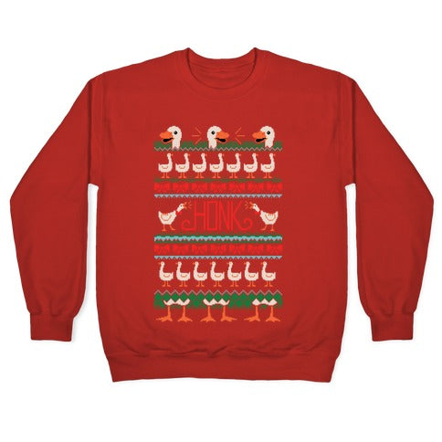 Ugly Goose Sweater Crewneck Sweatshirt