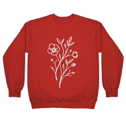 Wildflower Stippled Tattoo Crewneck Sweatshirt