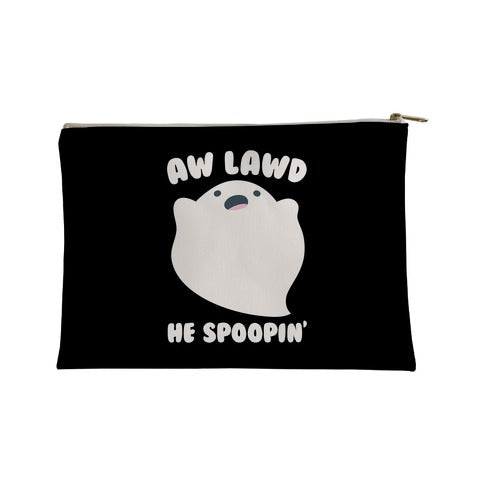 Aw Lawd He Spoopin' Ghost Parody White Print Accessory Bag