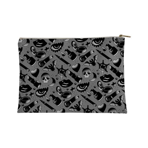 Goth Makeup Pattern Accessory Bag
