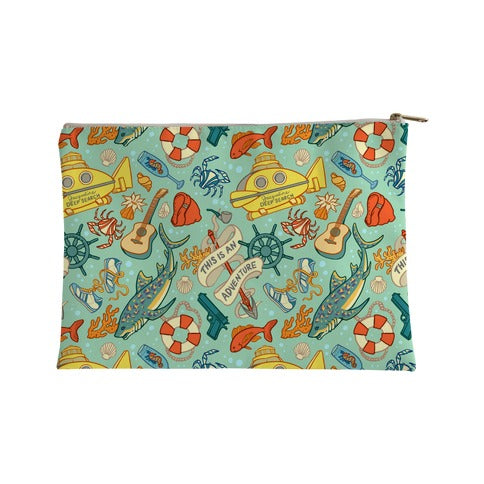 Life Aquatic Nautical Pattern Accessory Bag