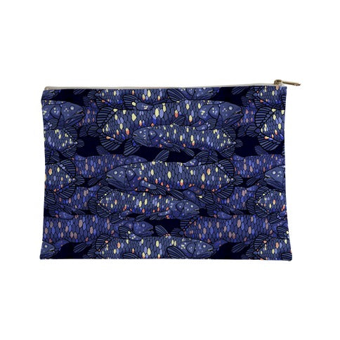 NAUTICAL COELACANTH FISH PATTERN Accessory Bag