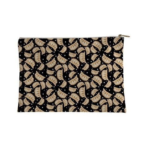 Dumplings Pattern Black Accessory Bag