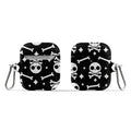 Cute Skull N' Bones Pattern (Black) AirPod Case