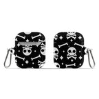 Cute Skull N' Bones Pattern (Black) AirPod Case