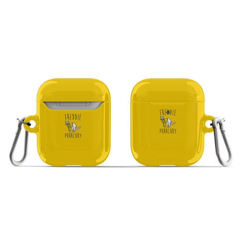 Freddie Purrcury Cat Parody AirPod Case