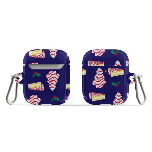 Holiday Tree Cake Pattern AirPod Case