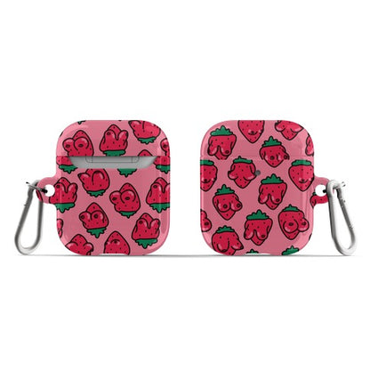 Strawboobies Pattern AirPod Case