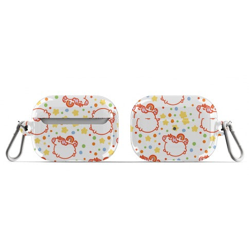 Chubby Unicorn and Rainbow Pattern AirPod Case