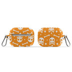 Cute Skull N' Bones Pattern (Orange) AirPod Case