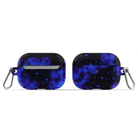 Pixelated Blue Nebula AirPod Case