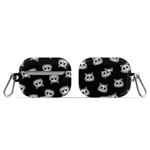 Raccoon Skull Pattern AirPod Case