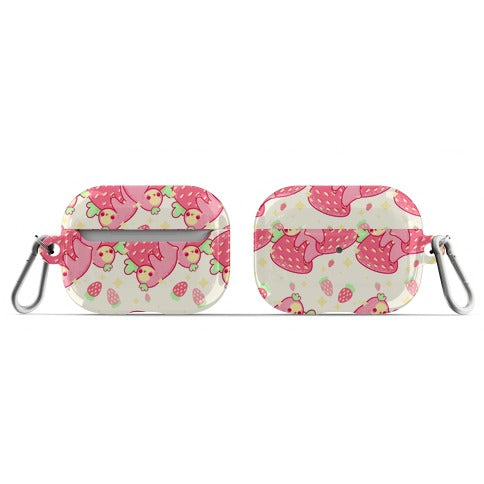 Strawberry Sloth Pattern AirPod Case