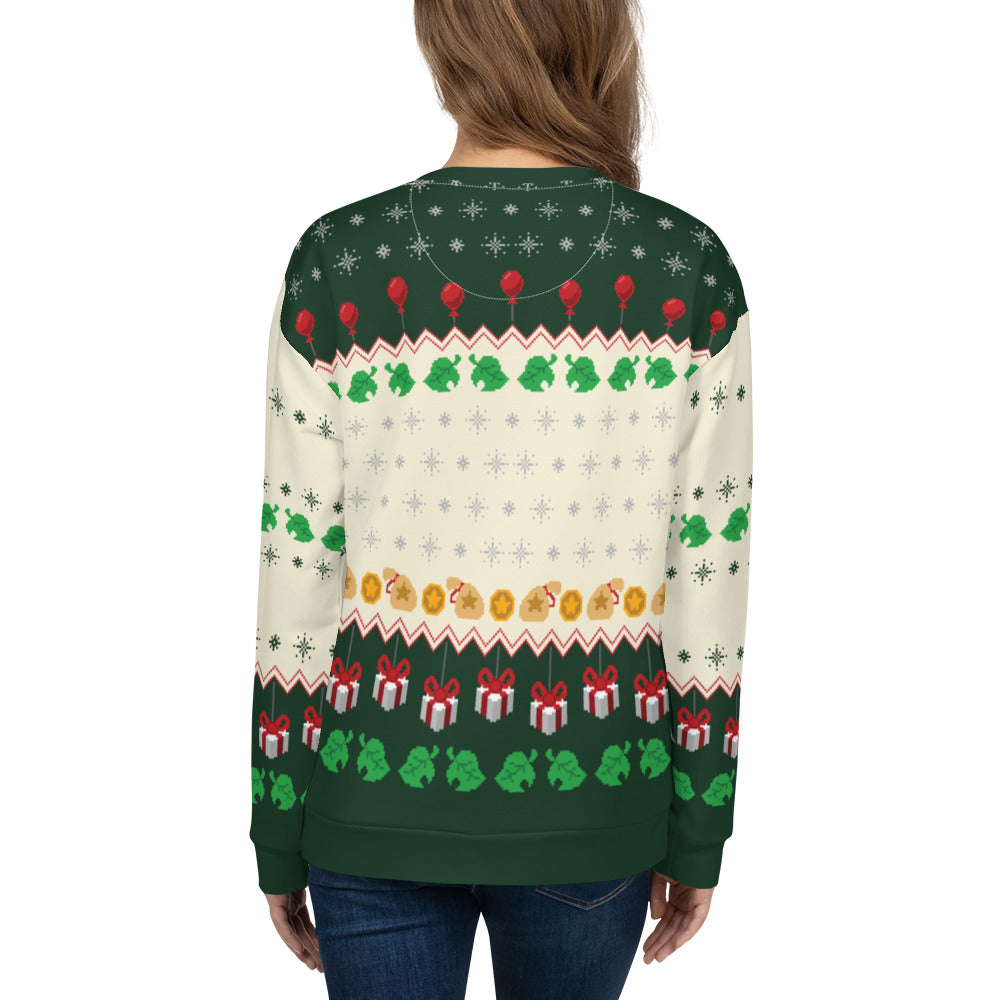 Jingle Animal Crossing Ugly Christmas Sweater