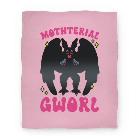 Mothterial Gworl Mothman Parody Blanket