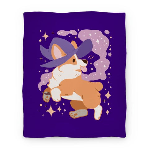 Witch Corgi Blanket