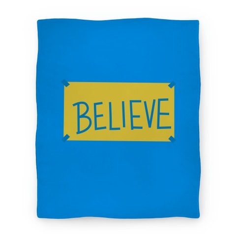 Believe Locker Room Poster Blanket