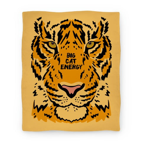 Big Cat Energy Tiger Blanket