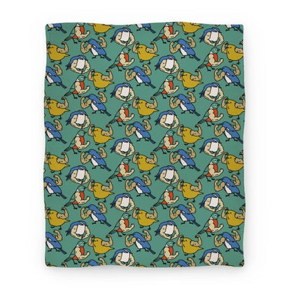 Buff Birds Blanket