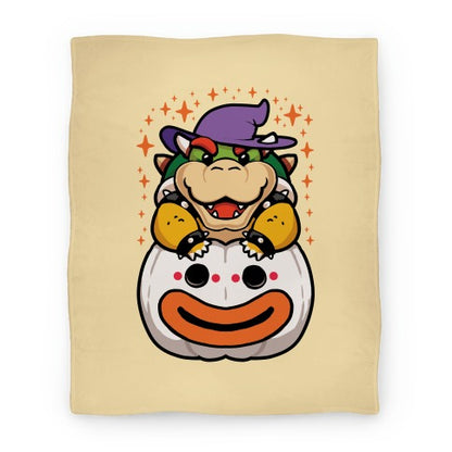 Cute Halloween Bowser Blanket