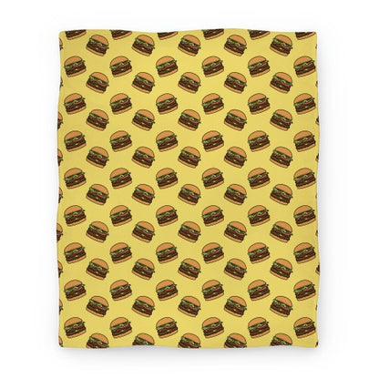 Double Cheeseburger Pattern Blanket