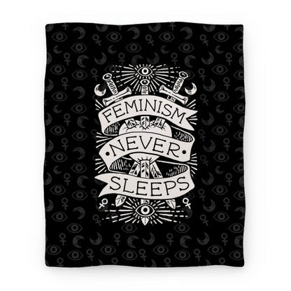 Feminism Never Sleeps Blanket