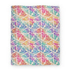 Floral Penis Rainbow Blanket