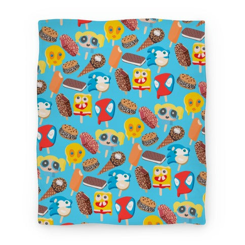 Ice Cream Truck Treats Pattern Blanket