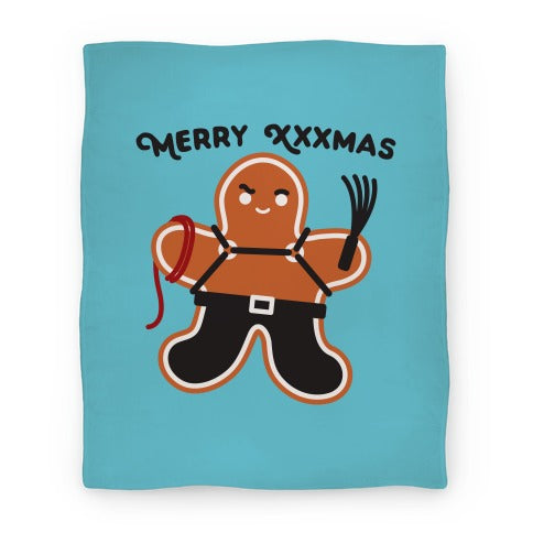 Merry XXXmas Gingerbread Blanket