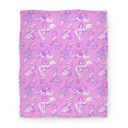 Pastel Monster Girls Blanket