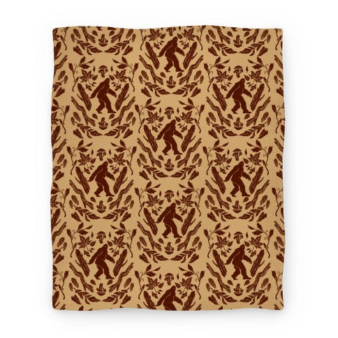 Sasquatch Sighting Pattern Blanket