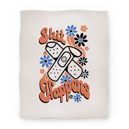 Shit Happens Bandaid Blanket