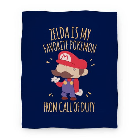 Zelda Is My Favorite Pokemon Blanket