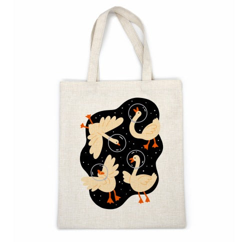 Geese In Space Casual Tote